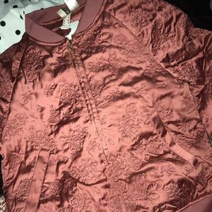 Salmón Pink Bomber Jacket